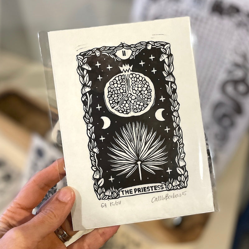 Block Print - Tarot Card