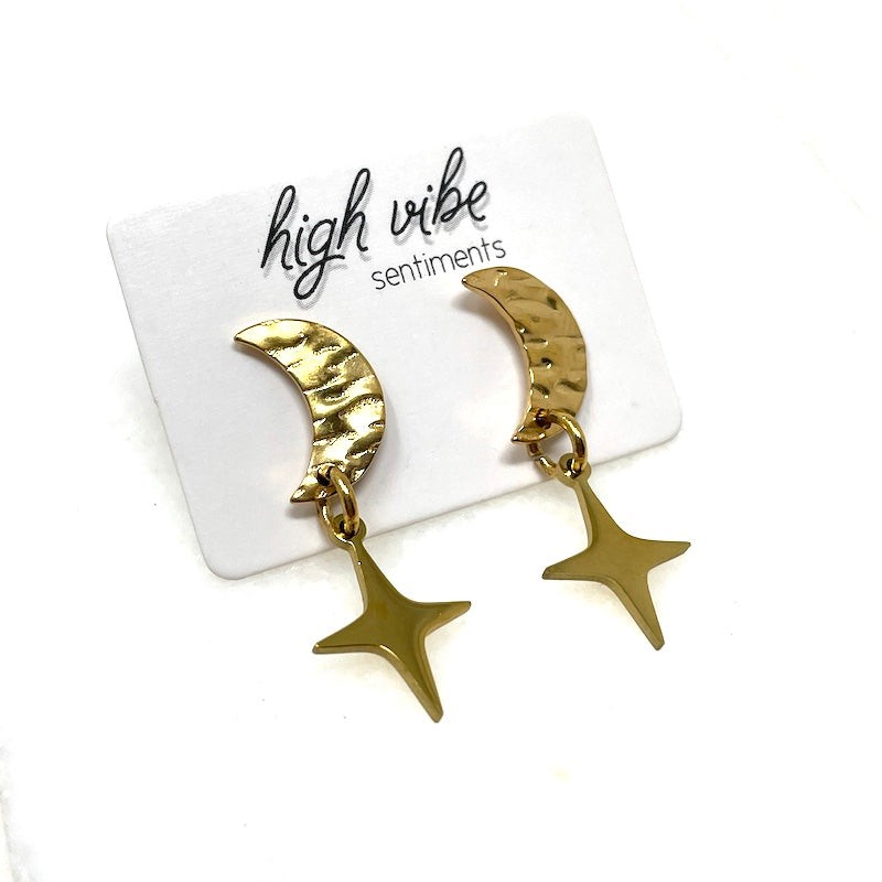 Studs - Hammered Geo