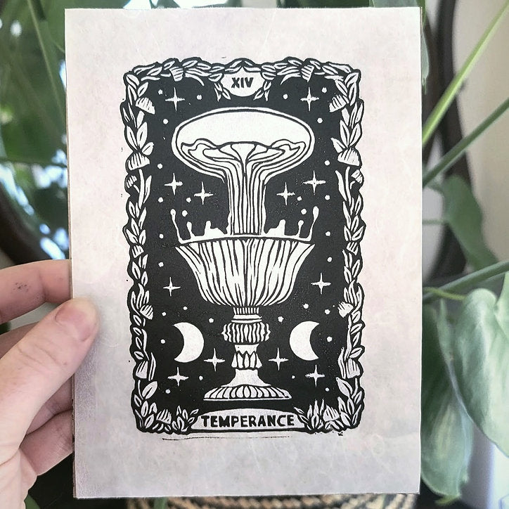 Block Print - Tarot Card