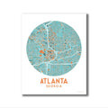 Atlanta - Blue + Orange