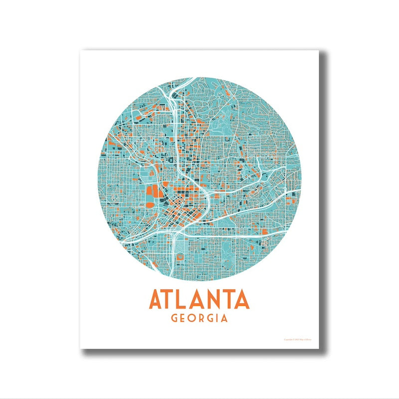 Atlanta - Blue + Orange