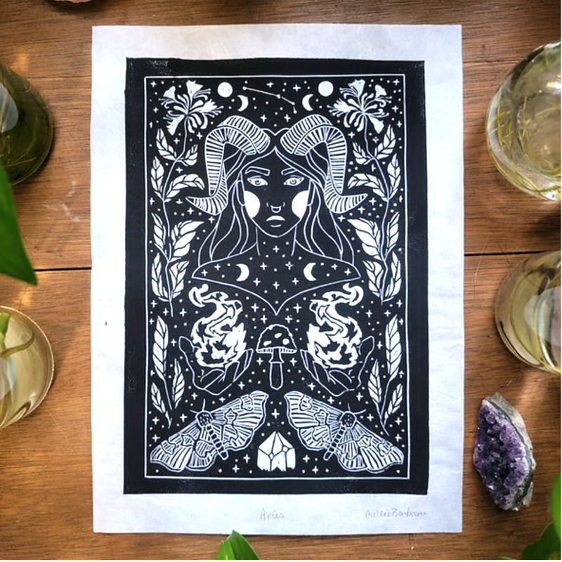 Block Print - Zodiac