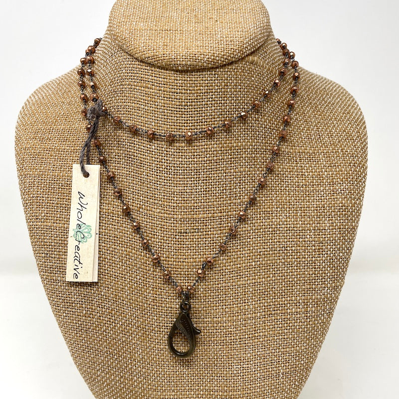 Pendant Chain - Copper Rosary
