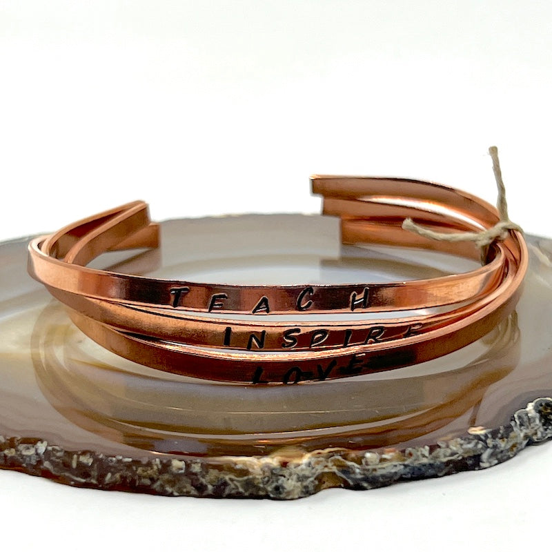 Copper Bracelet Trio