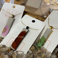 Necklace - Floral Long Rectangle