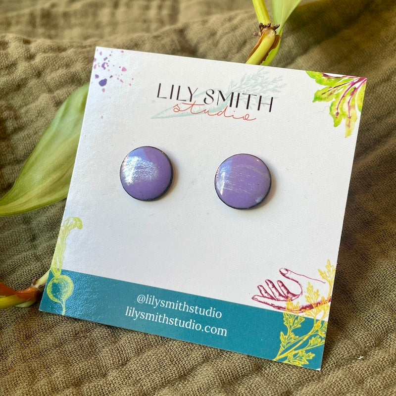 Dot Enamel Studs