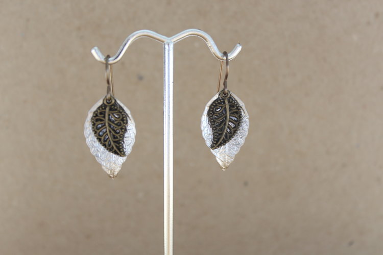 Earrings - Layered Leaf
