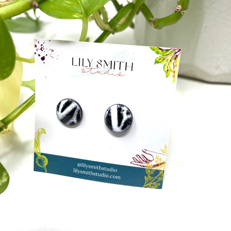 Dot Enamel Studs