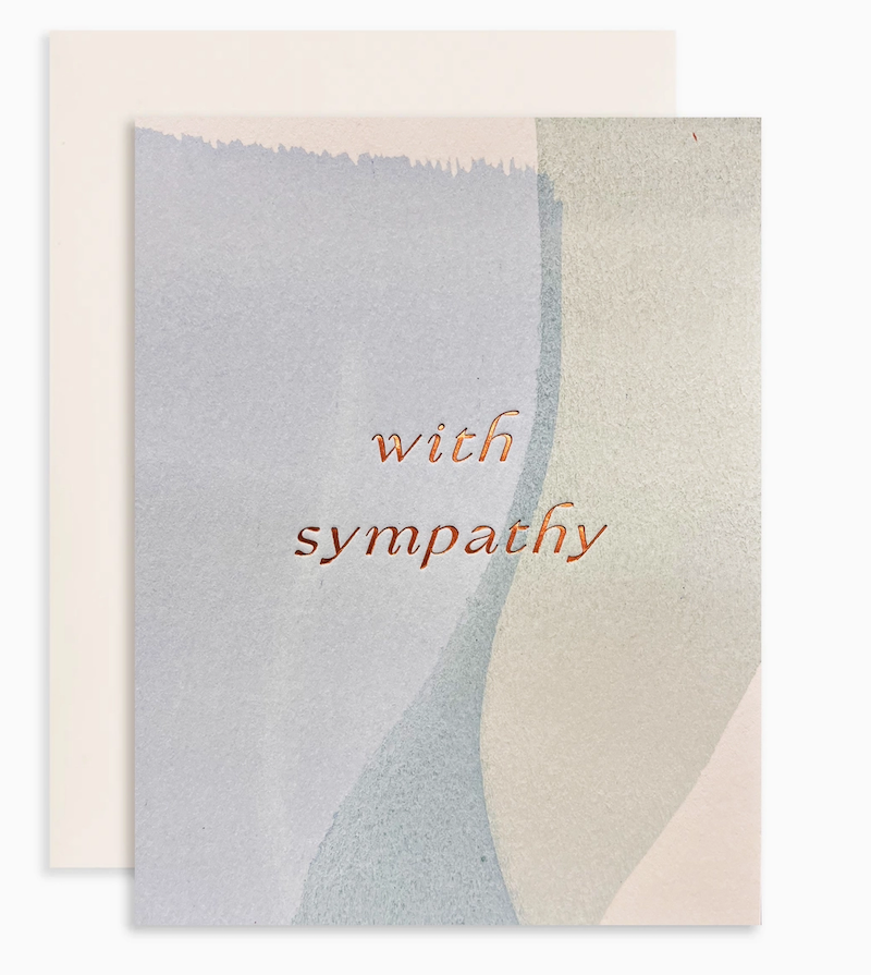 Card - With sympathy | Blue Green