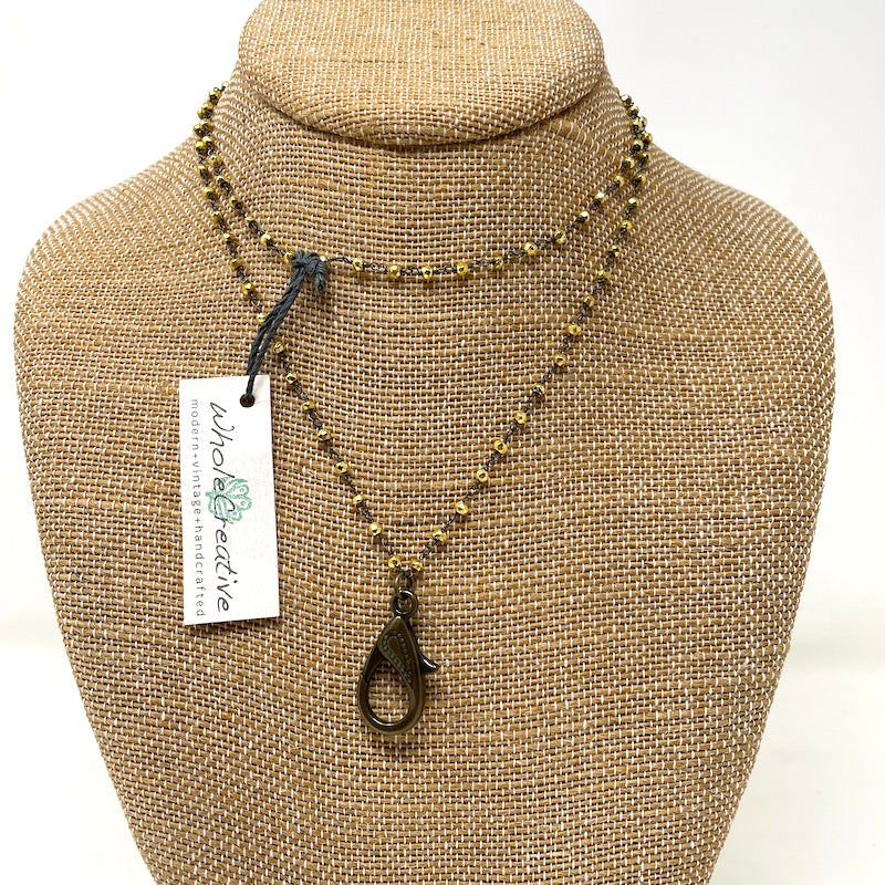 Pendant Chain - Gold Pyrite