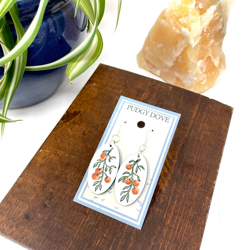 Earrings - Orange Grove