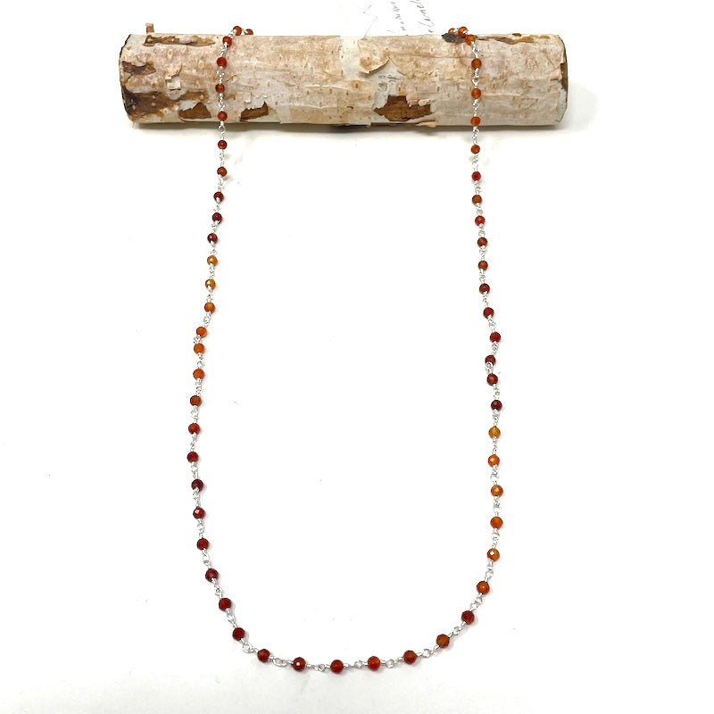 Gemstone Necklace - Silver