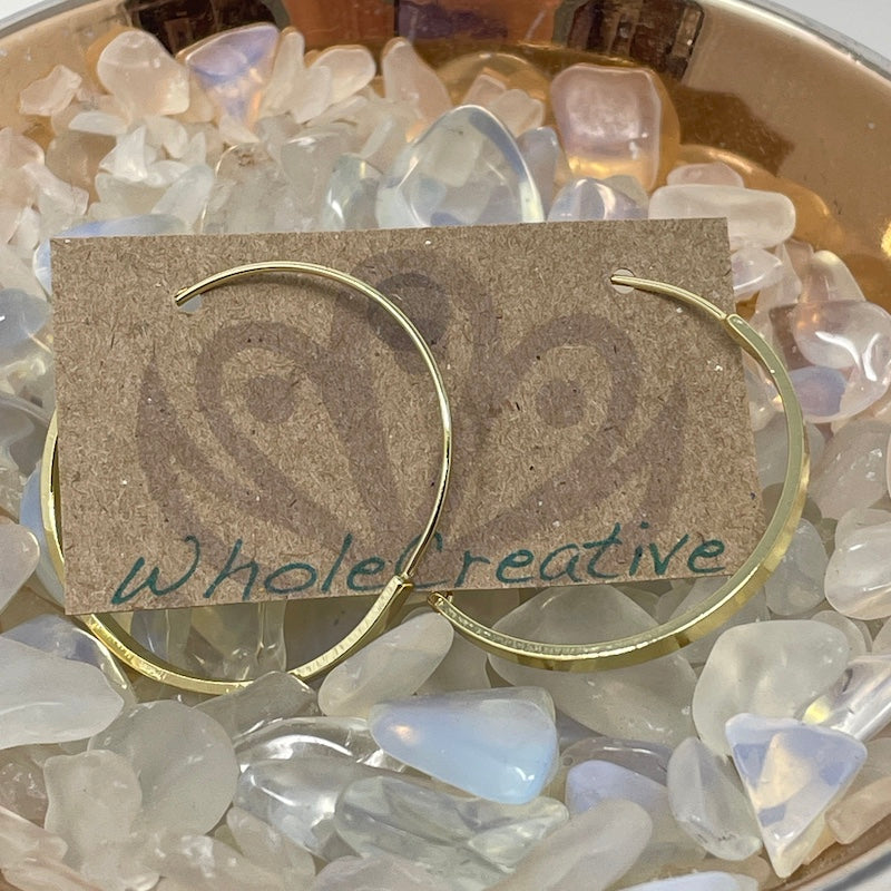 Earrings - Geo Gold Hoops