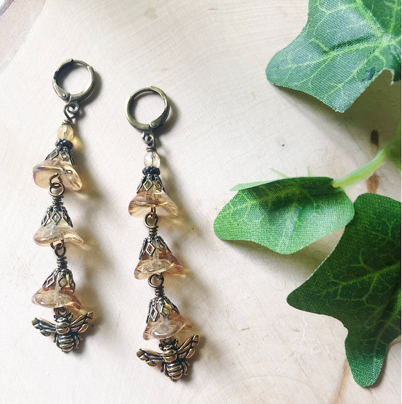 Earrings - Honeybee