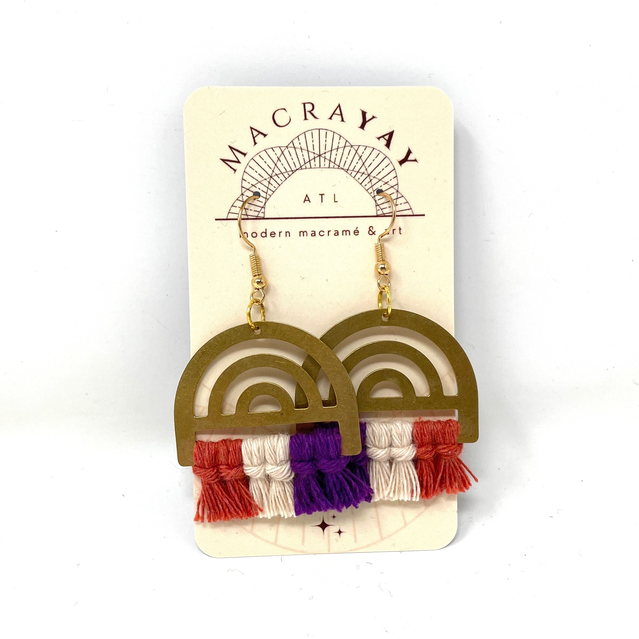 Earrings - Arches | Brass