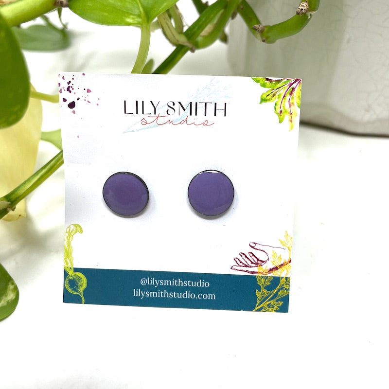 Dot Enamel Studs