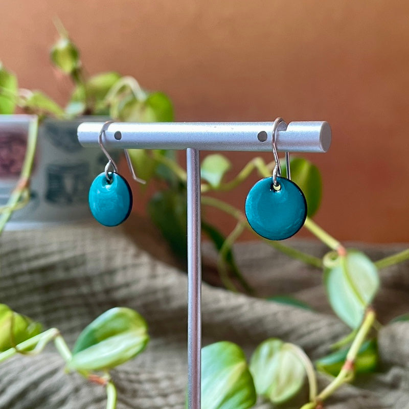 Dot Enamel Earrings