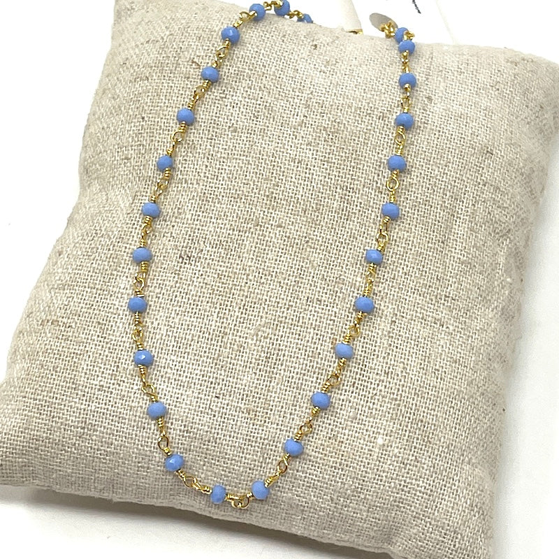 Gemstone Anklet - Gold