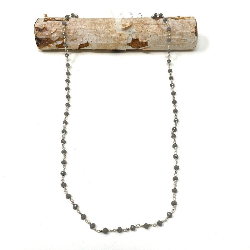 Gemstone Necklace - Silver