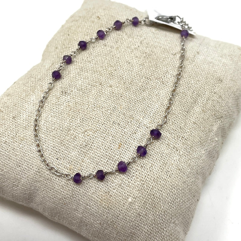 Gemstone Bracelet - Silver