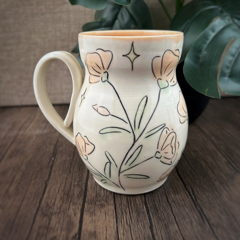 Curvy Coffee Mug - moon