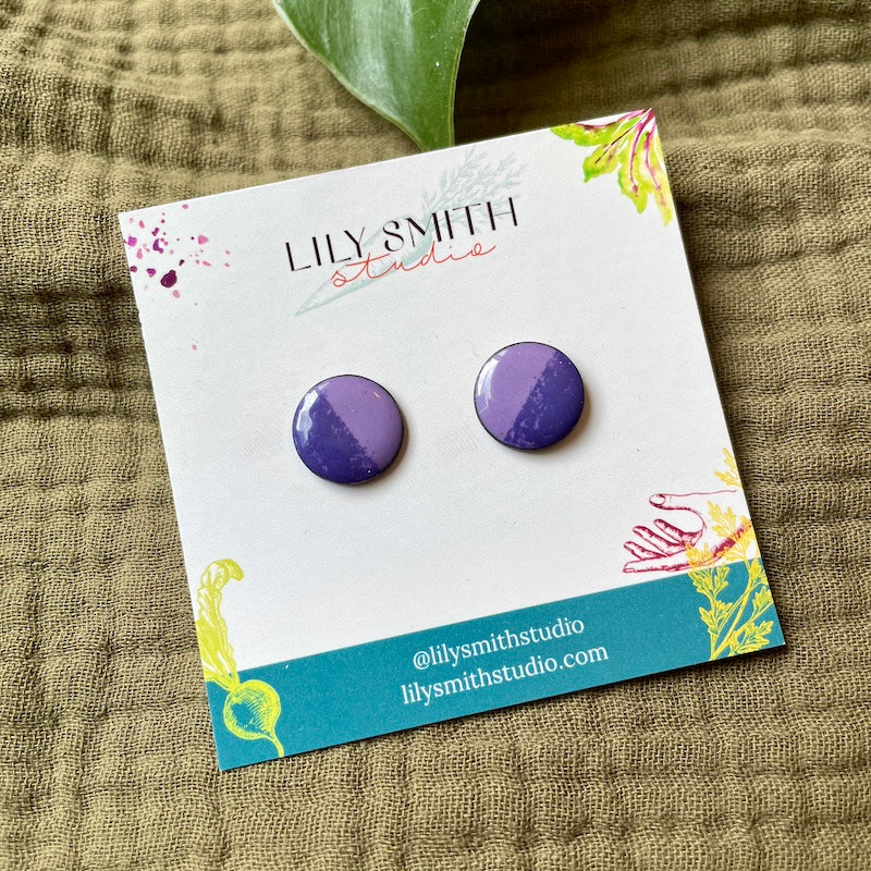 Dot Enamel Studs