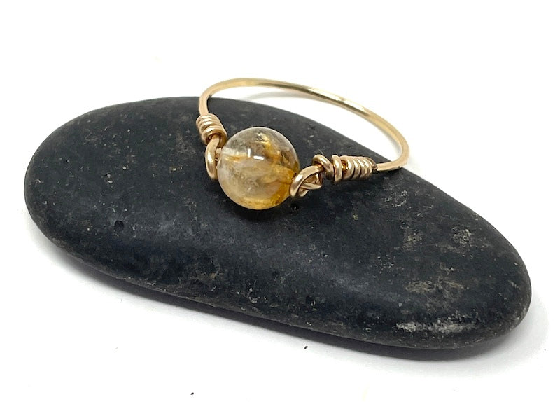 Ring - Wire Wrapped Gem