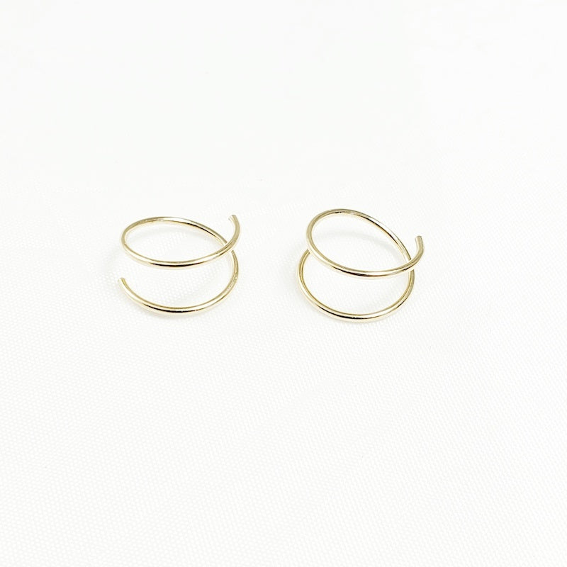 Earrings - Spiral Hugs