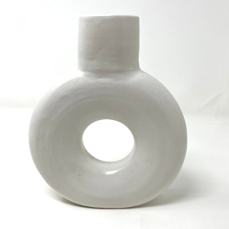 Vase - White Round