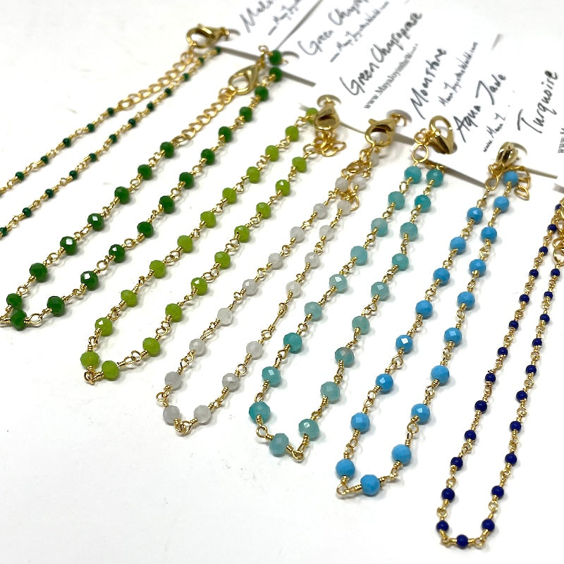 Gemstone Bracelet - Gold