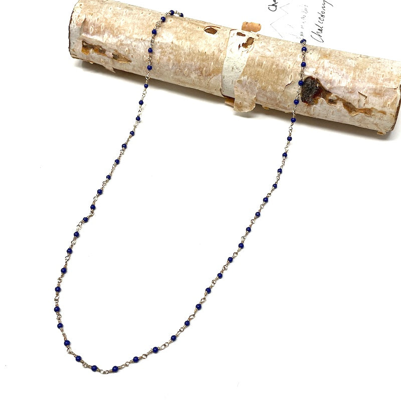 Gemstone Choker - Silver