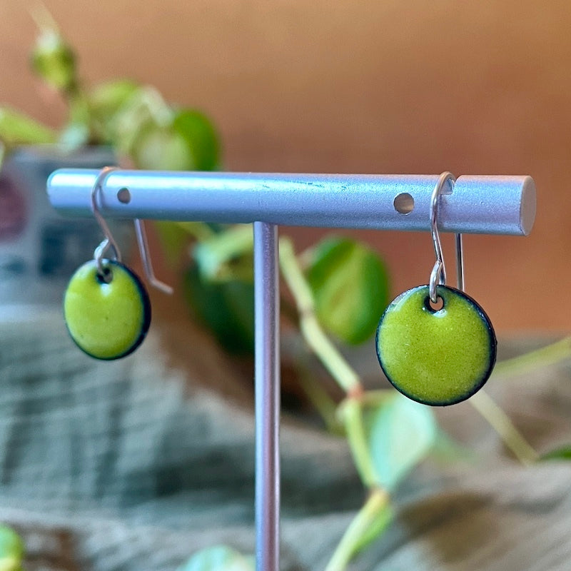 Dot Enamel Earrings