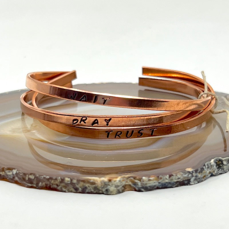 Copper Bracelet Trio