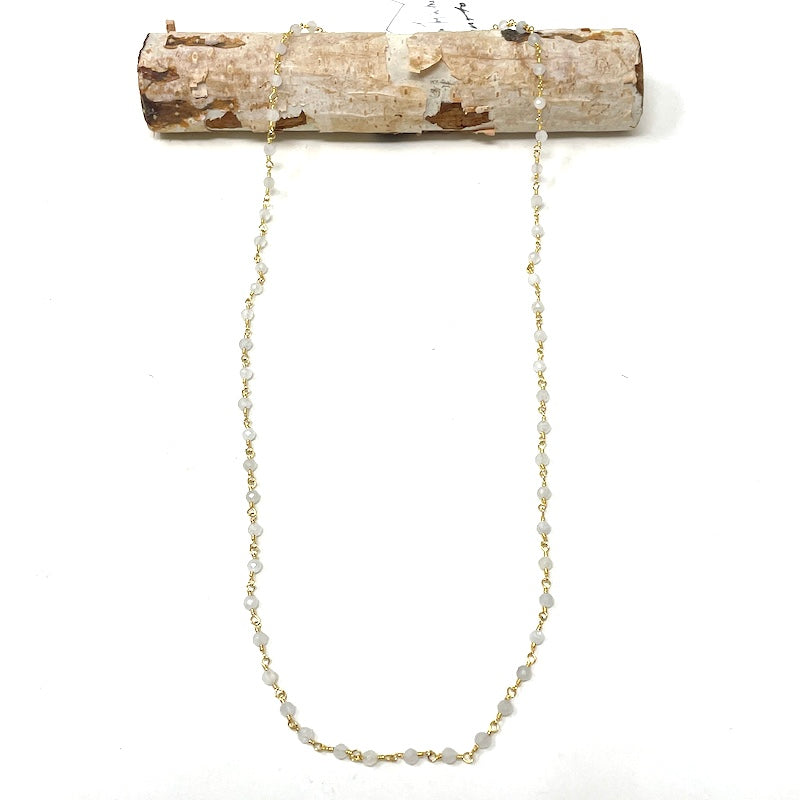 Gemstone Necklace - Gold