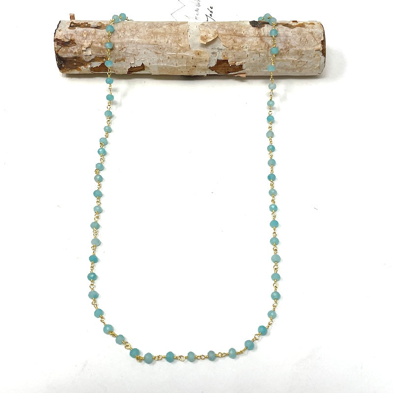 Gemstone Necklace - Gold