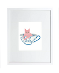 Framed Print - Cup of Kittea