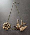Necklace - Hummingbird Flower | Antique (large)