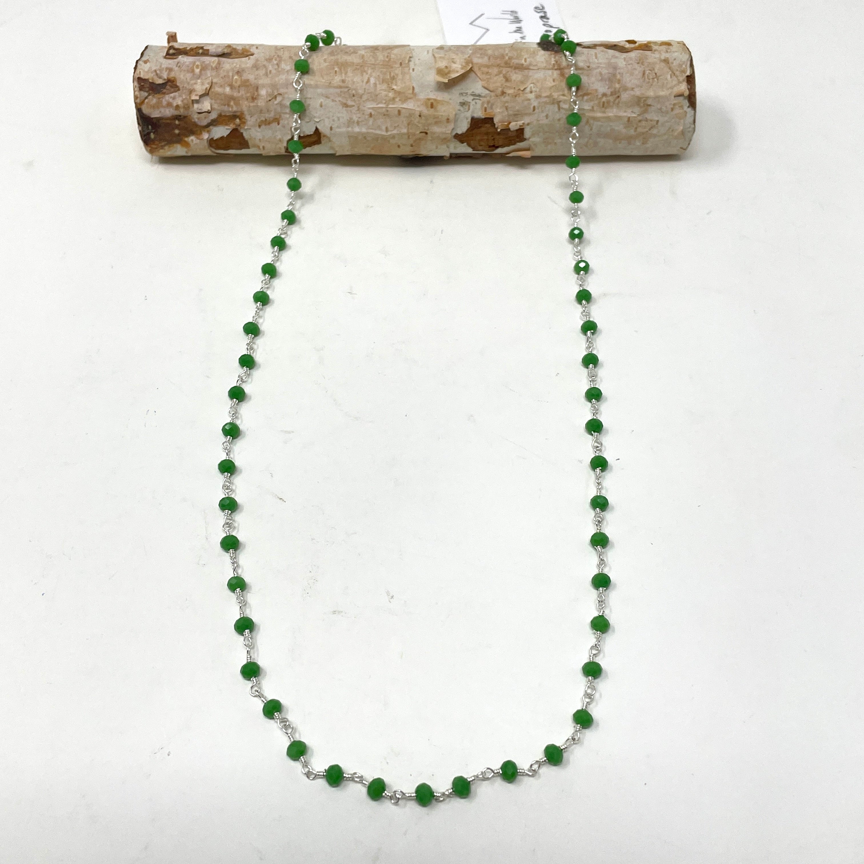 Gemstone Necklace - Silver