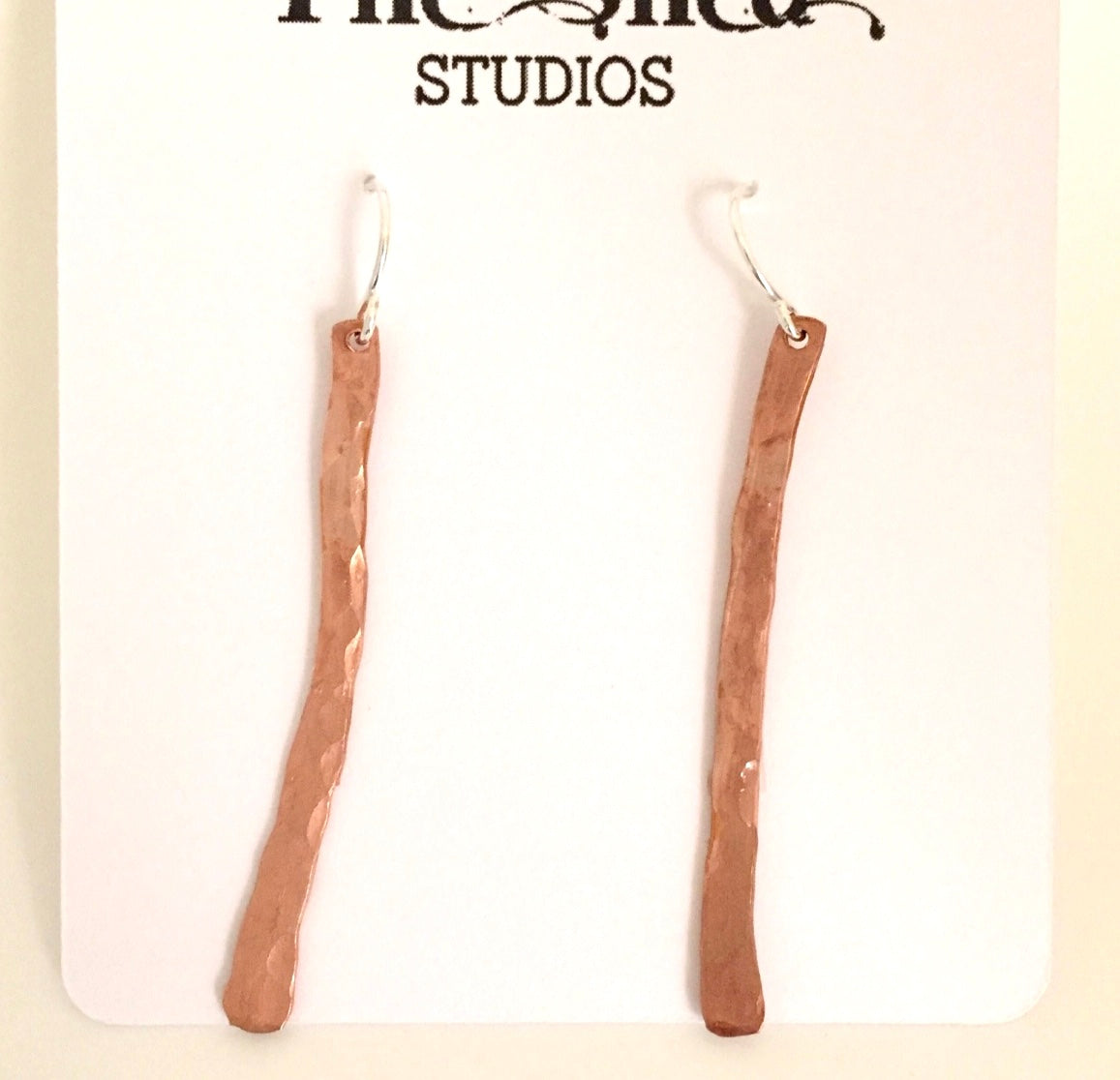 Earrings - Copper Bar