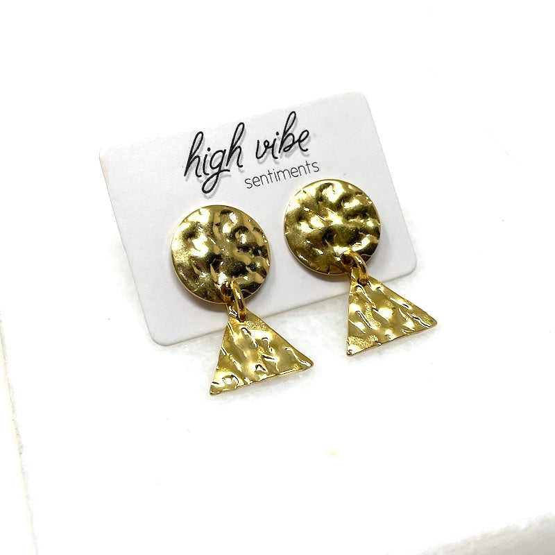 Studs - Hammered Geo