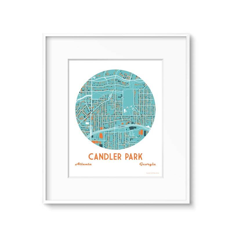 Candler Park - Blue + Orange