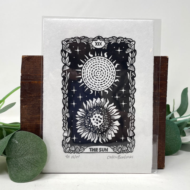 Block Print - Tarot Card
