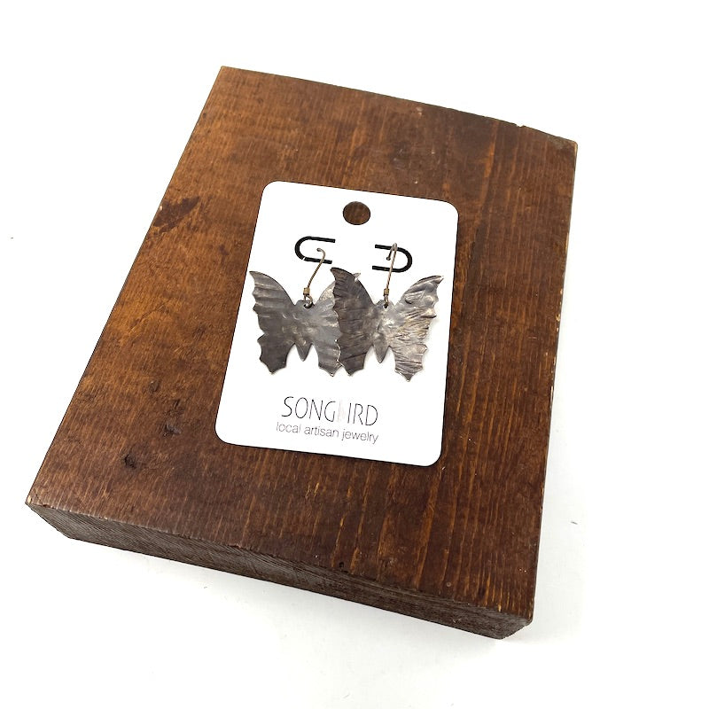 Earrings - Brass Butterflies