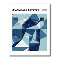 Avondale Estates - Geometric Blue