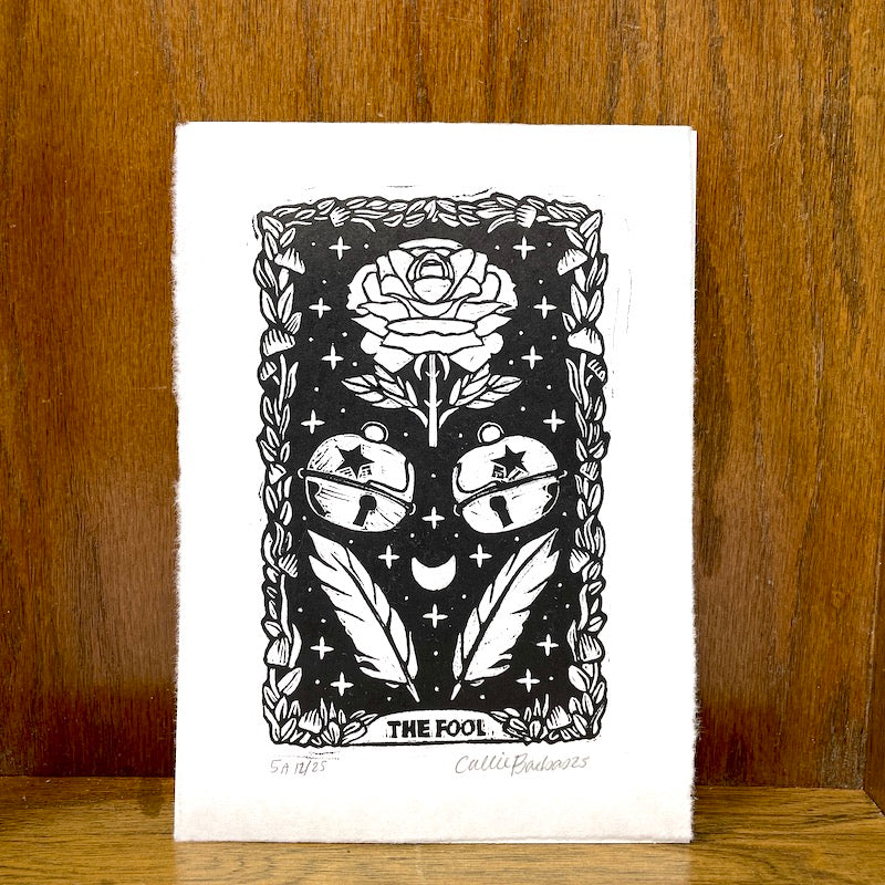 Block Print - Tarot Card