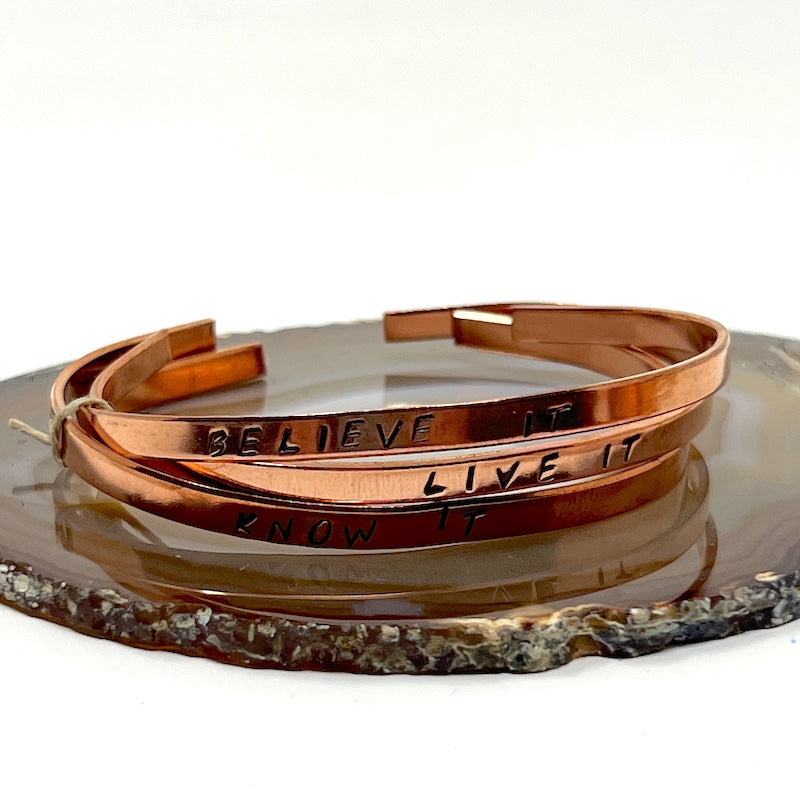 Copper Bracelet Trio