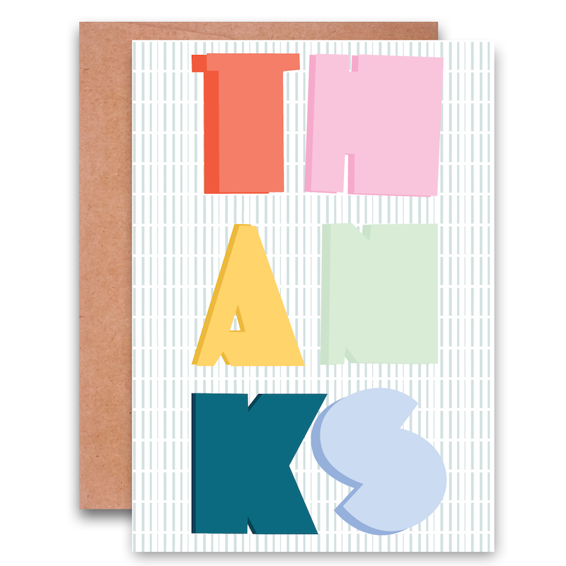 Card - Thank You | Blocks
