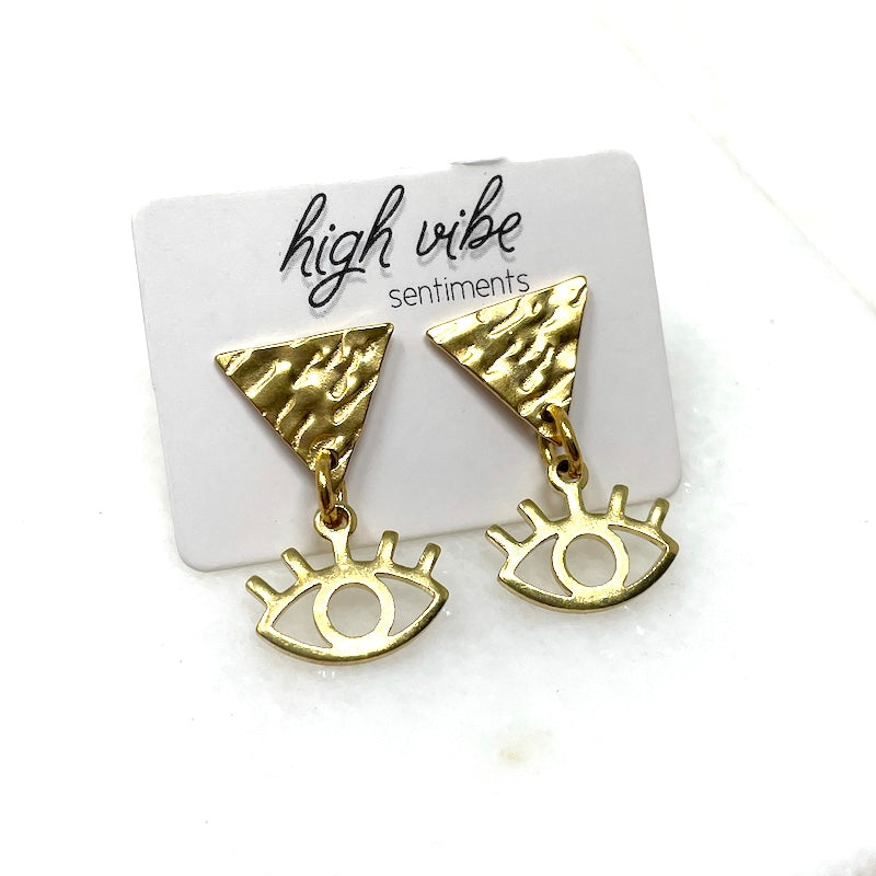 Studs - Hammered Geo