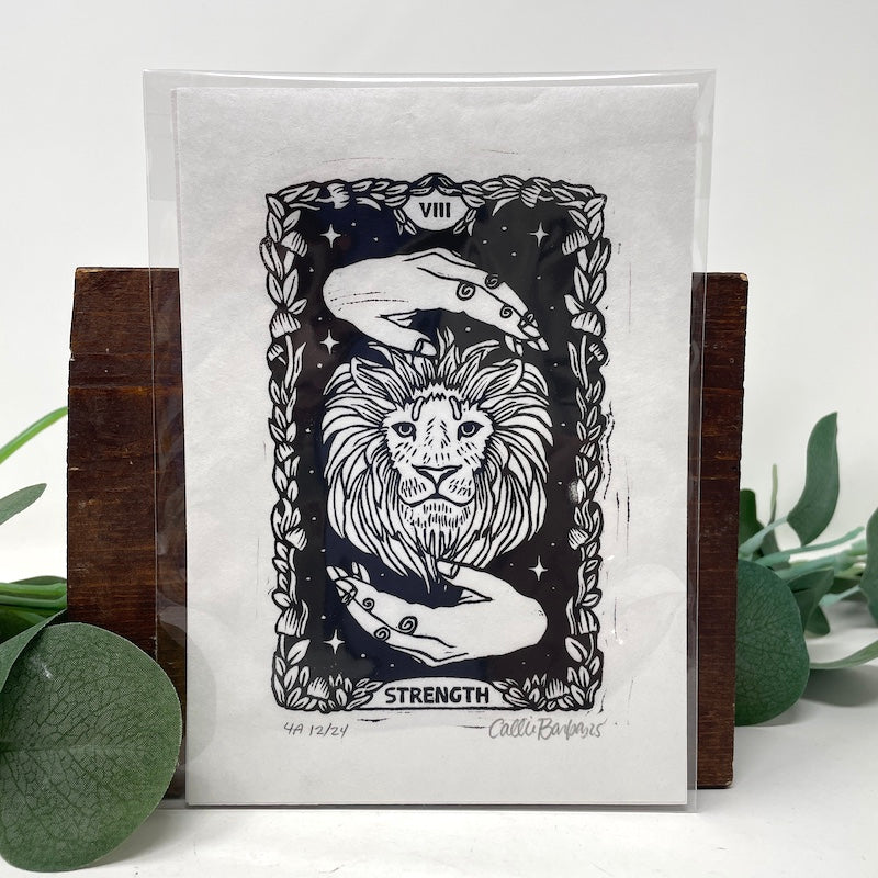 Block Print - Tarot Card