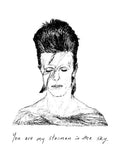 Card - You are my starman in the sky (Bowie)